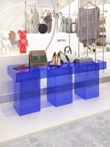 Apparel shopwindow decoration fittings acrylic Taiwan Waterfront Store decoration display table