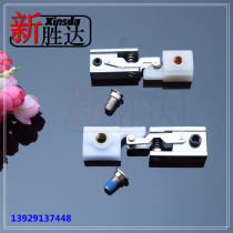 Hot pin universal concealed concealed behind closed door nylon iron hook aluminium rail positioning accessories with non-slip screws 23 and 25MM