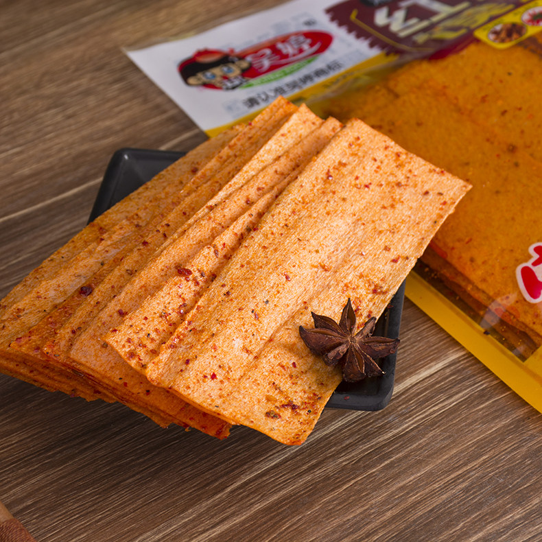 包邮 吴婷红油馍片 102g*3/5/10包 麻辣片干辣片辣条儿时的味道