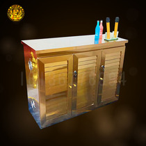 ktv song cabinet shutter door song cabinet rose gold song station power amplifier cabinet DJ operation table customized