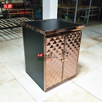 ktv cabinet stainless steel rose gold KTV song cabinet box power amplifier cabinet song desk cabinet home