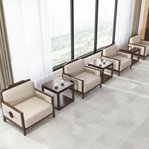 Brief Modern New Chinese Office Guest Area VIP Reception Conference Room Sofa Single Location Hotel Business Talks