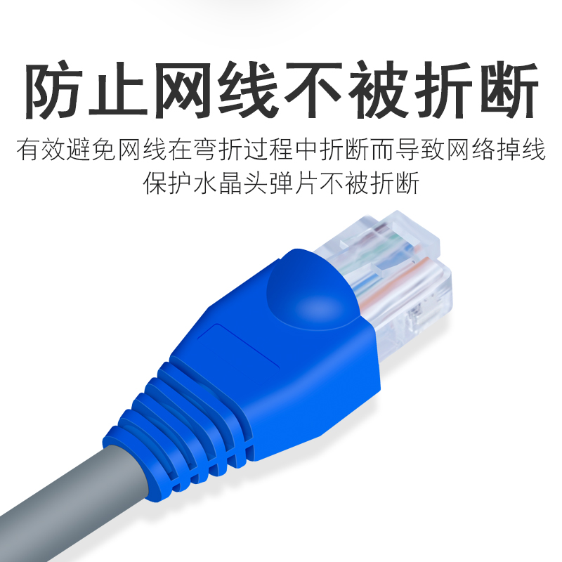 cncob super five types of network cable crystal head color sheath rj45 six types of gigabit network protective sleeve plastic claws
