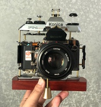 Old craftsman handicrafts three-dimensional antiques Canon Nikon Konica real machine disassembled camera villa ornaments