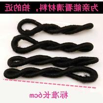 New product 100 leather sleeves old handmade hair line black dabbed hair rubber fascia tray hair rope hair ring children become