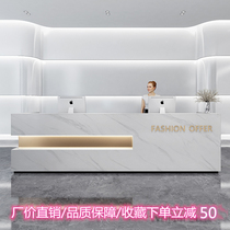 ins collection silver desk brief modern clothing shop bar counter beauty hairdressing shop small company front desk reception desk
