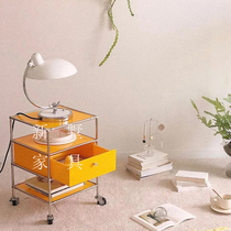 Bedside cabinet simple modern light luxury wind Net red creative bedroom gray Mini Mini Nordic ins free installation