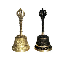 Pure copper rattles Feng Shui bells tantric Taoist instruments hand rattles five strands of Vajra bells Buddhist supplies