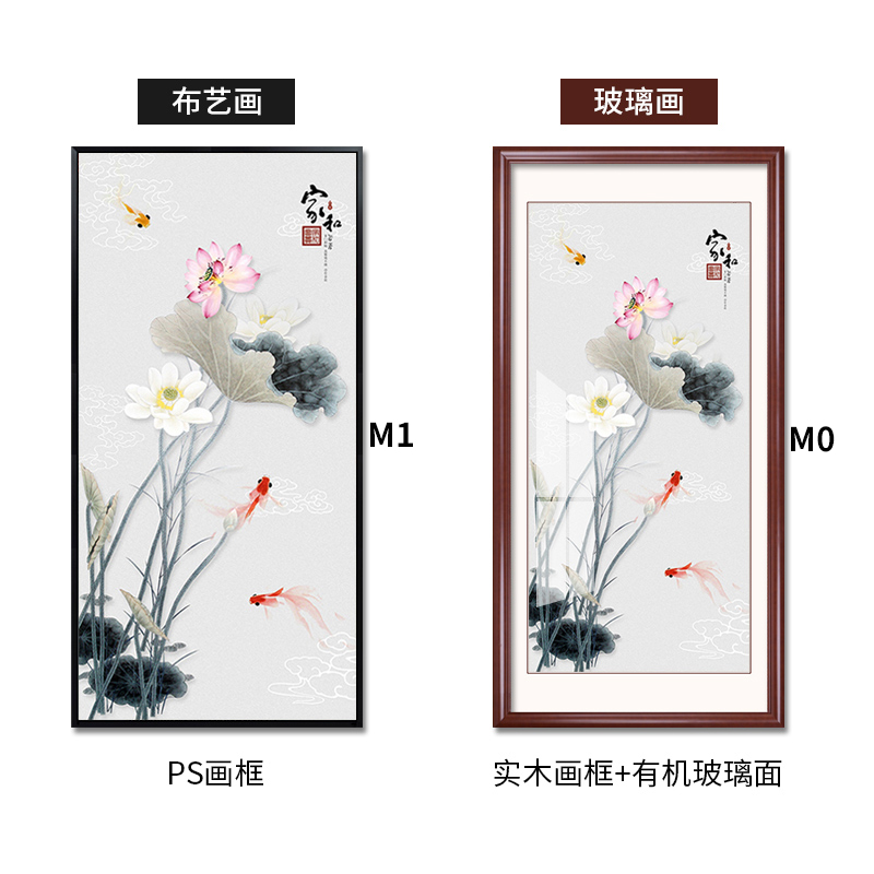 new chinese style porch decorative painting vertical version entrance hallway end aisle entrance wufu linmen hanging painting living room mural