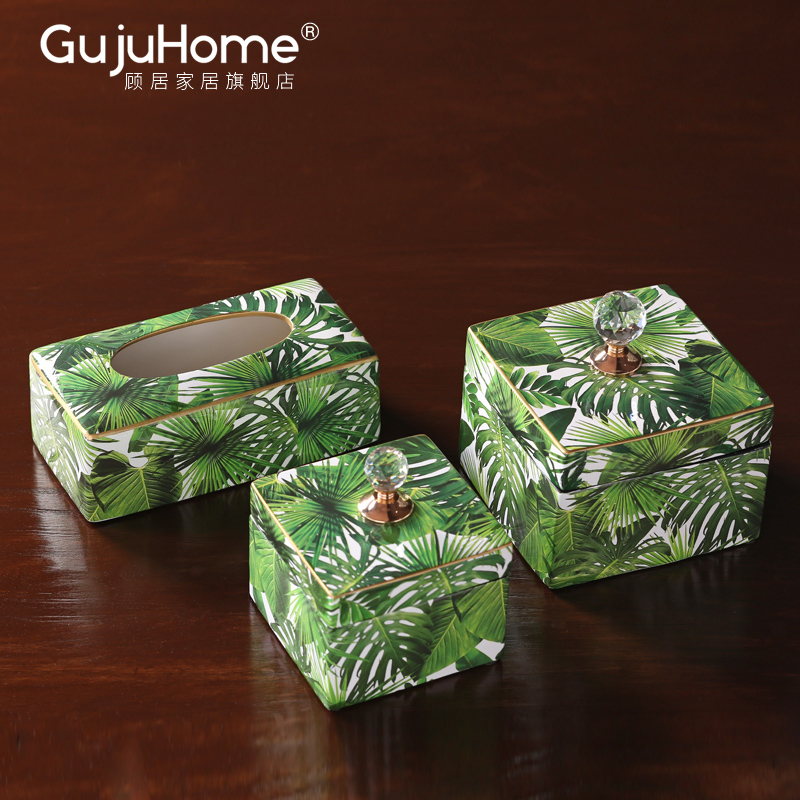 Nordic ceramic receive adornment sitting room dining - room table napkin box household decoration between example desktop soft furnishing articles