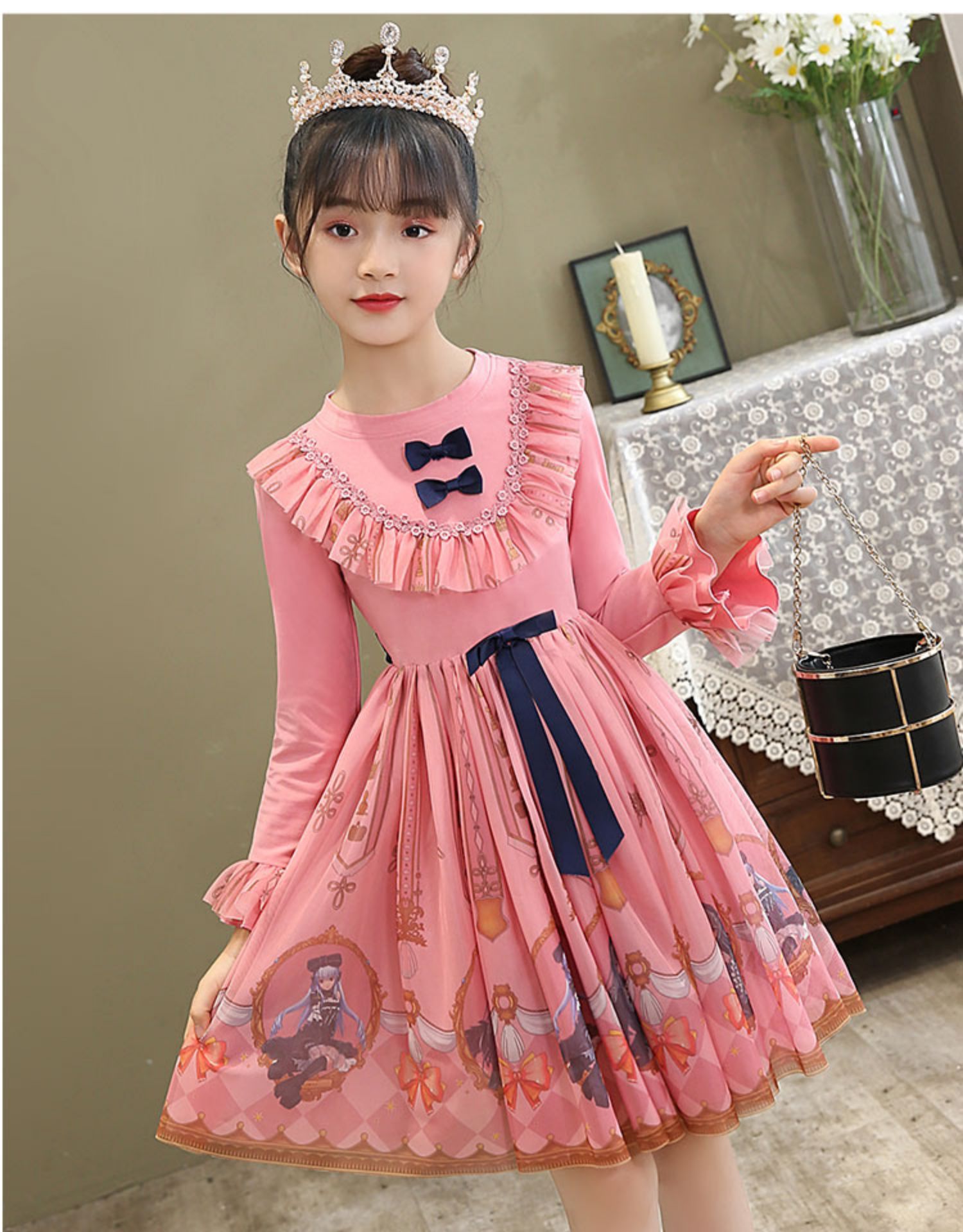 儿童洛丽塔裙子童装lolita洋装小学生公主裙连衣裙【价格 图片 品牌