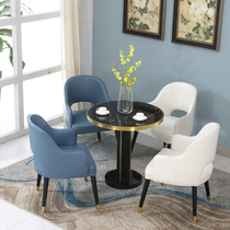 Sales office negotiation table and chair combination hotel lobby light luxury table and chair new Chinese beauty salon leisure reception chair spot
