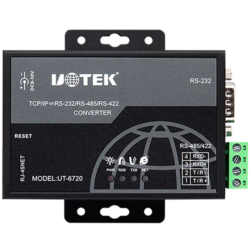 yutai ut-6720 rs485 to tcp / ip to rs232 / 485 / 422 network converter serial server