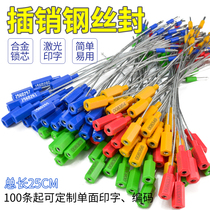 Steel wire seal lead seal Logistics anti-theft application blockade Disposable container seal lead sign Coal truck tag lock