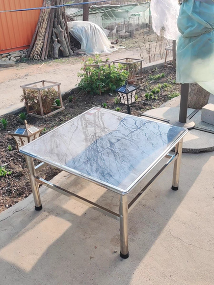 Household small apartment outdoor dining table stainless steel rural folding workbench eats square rental housing table
Household small apartment outdoor dining table stainless steel rural folding workbench eats square rental housing table