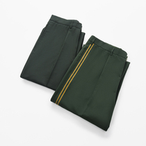 New style mens pine branch green olive green regular summer pants polyester single pants formal trousers trousers comfortable and wear-resistant