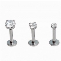 234mm 2pcs round tragus lip ring ear cartilage piercing st