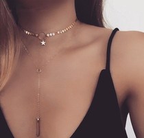 Звезда кисточкой ожерелье stars tassel necklace
