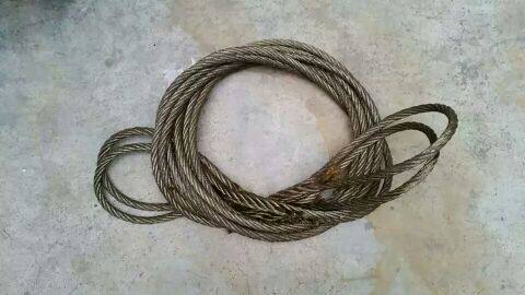 吊车吊绳带装钢丝绳 起重机钢丝绳 吊绳 一根的价格 手工编制