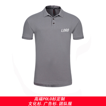 Short sleeve polo shirt pure cotton custom t-shirt advertising shirt print character logo Summer work to be served with a culture shirt class