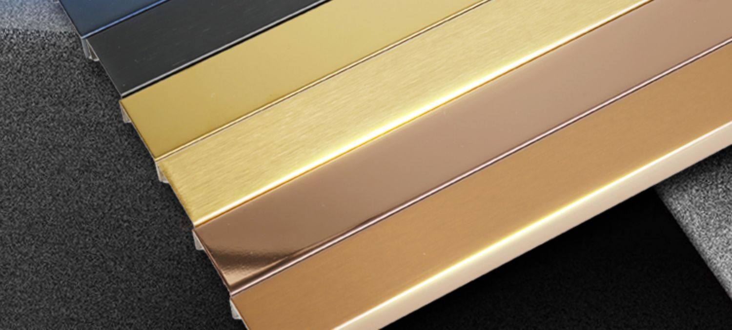 不锈钢u型槽黑钛金装饰线条收边吊顶背景墙包边钛合金太金条t型条