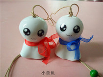 Couple style small octopus sunny day doll Girlfriend special birthday gift Jingdezhen special style pendant