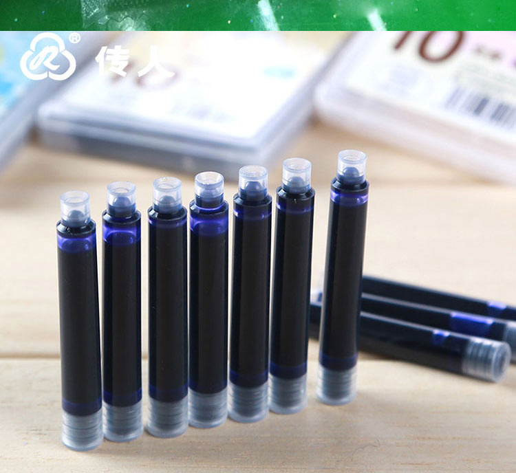 4mm通用墨囊可擦蓝学生用彩色替换钢笔墨胆卡通盒装礼品_3折现价1.