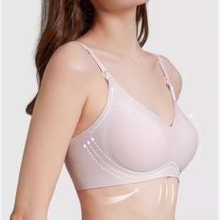 ROVO哺乳内衣防下垂聚拢产后喂奶孕妇内衣孕期专用轻奢浦乳文胸罩