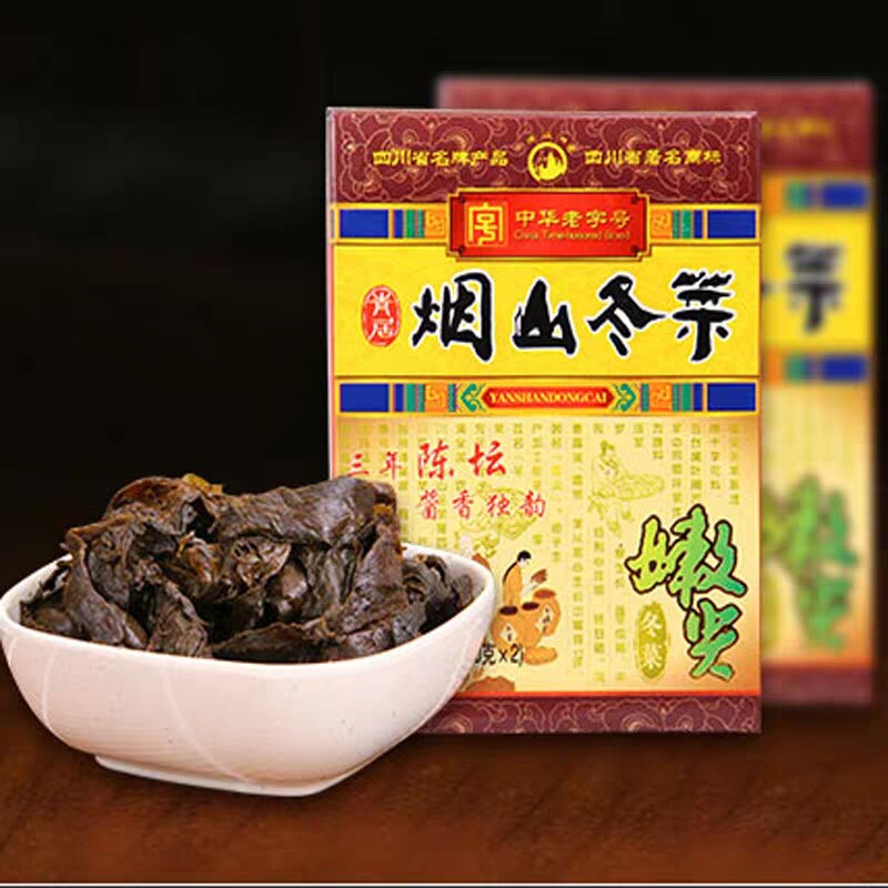 3盒包邮南充特产青居烟山冬菜200g/400g盒装扣肉嫩尖佐面调料拌面