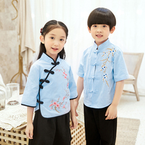 Chinese style kindergarten Garden uniforms summer school uniforms summer childrens costumes