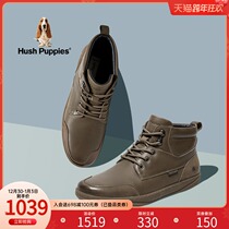 (Shopping mall with) 2021 Winter new simple English style lace-up male casual boots W1D45DD1