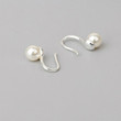 Japan and South Korea Simple S925 Silver Earrings Female Ear Hook Suspension Moon Pearl Earrings Accessories Earlier Shells Shell Pearl Earrings Japan and South Korea Simple S925 Silver Earrings Female Ear Hook Suspension Moon Pearl Earrings Accessories Earlier Shells Shell Pearl Earrings