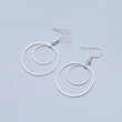 Original simple niche design S925 sterling silver ear jewelry temperament double -layered earrings female earring earrings earrings earrings Original simple niche design S925 sterling silver ear jewelry temperament double -layered earrings female earring earrings earrings earrings