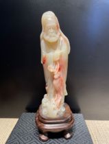 The Buddha Shou Mountain Stone Sculpture Hibiscus Stone Jaan Green Raw Stone and Tian Yuu in the northern field of Laos