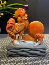 Lao Stone Golden Chicken Independence A Stunning Swing Piece Zodiac Sukishou Shou Shan Shiyaan Green Gold Field Yellow Gold Field Yellow Gold