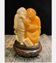 Zhengzong Indonesias Jintian Sealworts Ingenuity Operator Strokes of the Elegant Green Shoushan Stone Seal