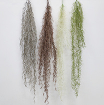 Simulation of Dragon grass air grass wall hanging orchid old man beard big air grass hanging vine ceiling decoration wedding landscape