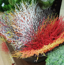 Simulation plastic coral branch wedding studio props Flower arrangement accessories marine aquarium decorative fan-shaped branches