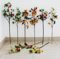 Imitated fruit branch fruit branch vase decorative flower fruit branch Apple Mango lemon pipa branch