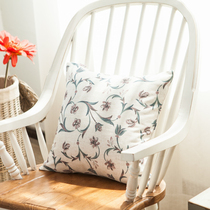 Original sofa back waist pillow pillow pillow pillow case cushion cover without core fabric cotton and linen European style phoenix tail flower
