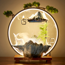 Zen flowing water wealth ornaments circulating water Chinese home living room TV cabinet decoration housewarming new home opening gifts