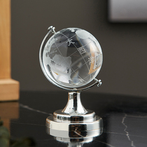 Modern simple globe ornaments transparent crystal girl heart office desktop decorations creative birthday gift