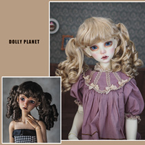 (DollyPlanet)BJD Imitation Mohair Wig with Playful Double Ponytail Curls * Cheerleader*