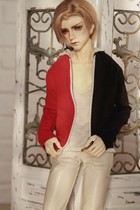 Uncle 3 BJD baby clothes autumn and winter new wild trendy sweater double color