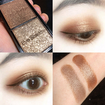 Earth color eye shadow niche brand eye shadow plate ins super fire flash powder beginner pearl waterproof net red parity