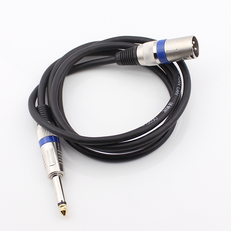 35公对卡侬公话筒线音频线麦克风卡农头转大二芯6.5线1.5米