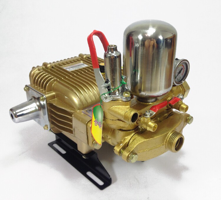 农用喷雾器水泵柱塞泵3wz-60喷雾机三缸柱塞泵重花纹全铸铜泵头