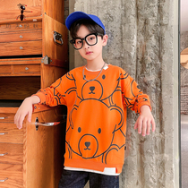 Childrens long sleeve T-shirt boys new Korean version of the childrens coat spring and autumn casual foreign style base shirt WY2160