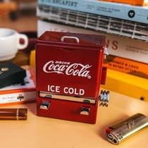 Korean creative gift retro cola toothpick box Vending machine shape pressing toothpick tube ornaments