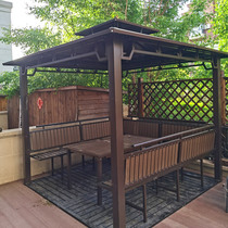 Pavilion courtyard awning canopy canopy outdoor Four Corners outdoor mobile Iron assembly Sun Room Garden Villa Pavilion